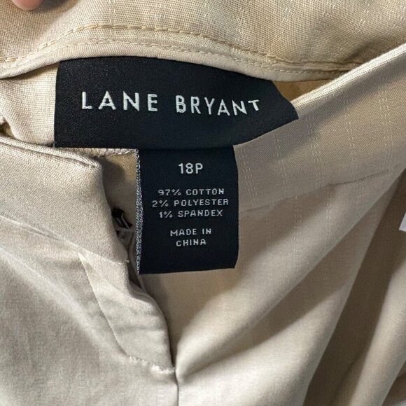NWT Lane Bryant Women's Stretch Tapered Tan Work Business Pant Size 18 - Picture 11 of 11